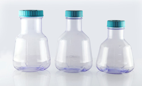 2000ml erlenmeyer flask vent cap baffled bottom polycarbonate sterile
