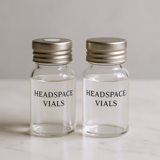 [NA060C9] Clear Crimp Top Vial- Flat Bottom, Bevelled